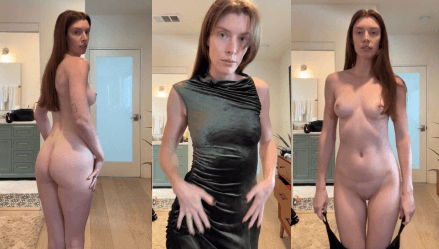 Erin Gilfoy Dress Try On Haul Video Leaked Borntobefuck